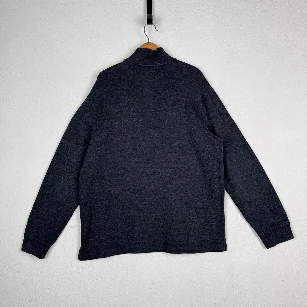 Polo Ralph Lauren Sweater 1/4 Zip Mens XL XLarge‎ Gray Pullover Soft Touch